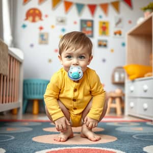 Colorful Nursery Room with Ten-Year-Old Boy