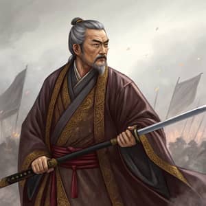 Ancient Chinese Warrior: A Stern Historical Figure