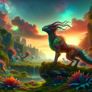 Fantastic Beast in Magical Landscape | Mythical Creature