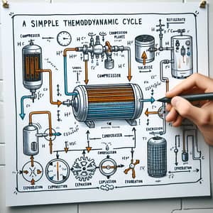 Vapor Compression Heat Pump Cycle Diagram