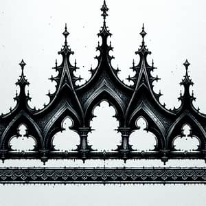 Minimalist Gothic Style Border Design