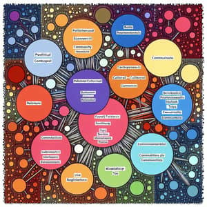 Color-Coded Community Relations Map: Power Dynamics Represented