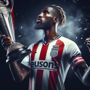 Black French Footballer Champions Europe with Spanish Club