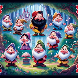 Snow White's 7 Dwarfs in an Enchanted Forest