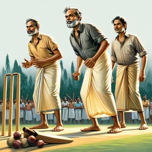 Exciting Cricket Match in Rural Kerala