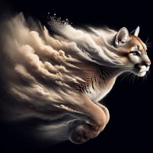 Puma Transformation: Dynamic Change into Fine Powder Cloud