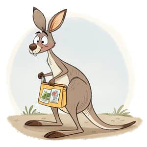 Kangaroo in Bugs Bunny Style - Fun Character Art