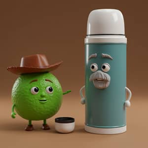 Toy Story Style: Grandpa Thermos & Granddaughter Cup