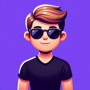 Stylish Cartoon Boy Vector Art Illustration