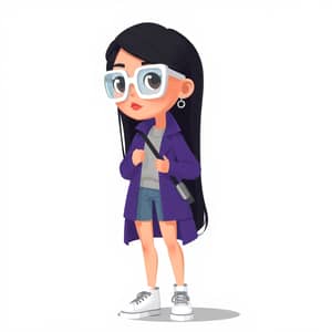 Cute Adult 2D Pixel Journalist Character Design