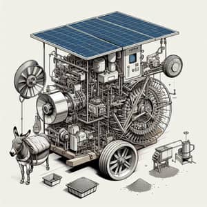 Compact Solar-Powered Sorghum Harvester & Thresher Prototype