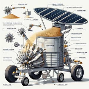 Solar-Powered Sorghum Harvester & Thresher Prototype