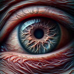 Hyperrealistic Close-Up of a Surreal Eye