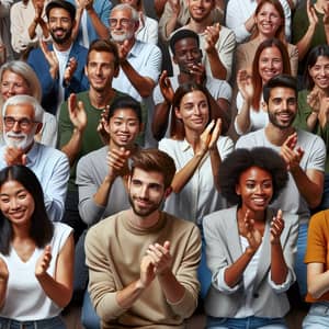 Diverse Group Applauding | Thank You in German