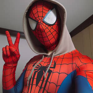 South Korean Pop Star in Spiderman Costume