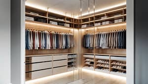 Stylish Minimalist Walk-in Closet Ideas