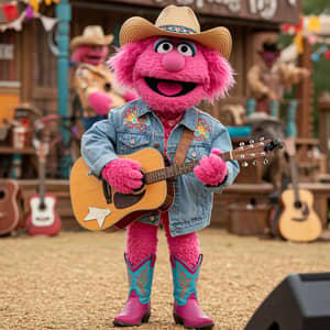 Muppet Country Singer: A Creative Character Design