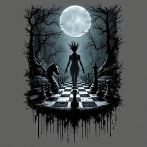 Horror Chess T-Shirt Design | Spooky Apparel