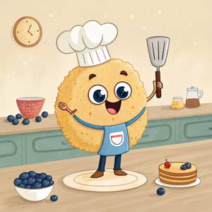 Custom Pancake Mascot Design for Your Business