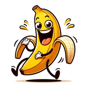 Silly Banana Peel Clipart for Comedic Fun