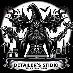 Eerie Detailer's Studio Graphic: Bewitching Dual-Action Machine