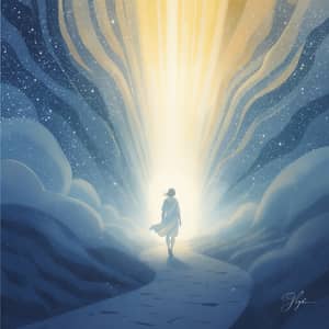 Ethereal Spiritual Guidance Illustration