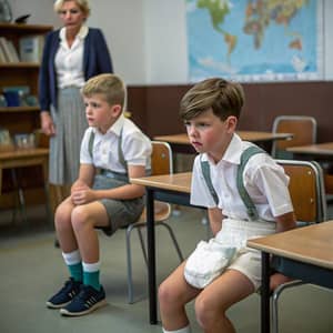 Diaper Use for Older Boys in School