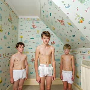 Creative Room with Boys: A Unique Childhood Scene