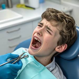 Teenager's Painful Tooth Extraction Experience