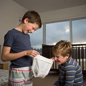 12-Year-Old's Sleepover in a Big Crib