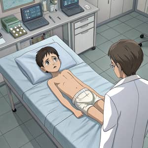 Laboratory Tests on Unhappy Anime Boy