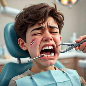 Teenager's Painful Dental Experience