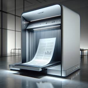 Modern Office Document Scanning | High-Tech Minimalist Scanner