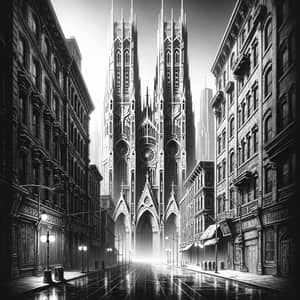 Gothic Architecture in Dystopian City - Inspiring Cyberpunk Style