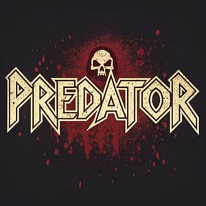 Predator Death Metal Band Logo Design