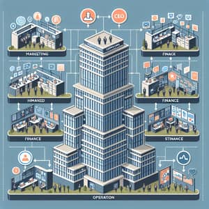 Corporate Hierarchy Illustration | Department Chains Command