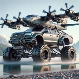 4x4 Truck: Fly and Navigate on Water Like a Boat