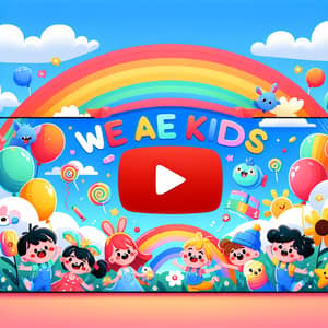 Vibrant YouTube Banner for Kids Channel | 'We are kids'