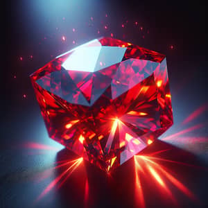 Radiant Red Diamond: Nature's Fiery Gem