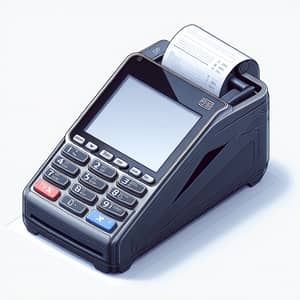 Detailed Isometric Illustration of PAX A35 POS Terminal