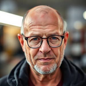 Bald Man in His 50s: Eyeglasses Style Guide