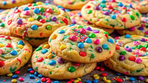 Vibrant Funfetti Cookies - Colorful Baking Photography