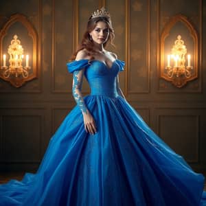 Woman in a Beautiful Princess Dress