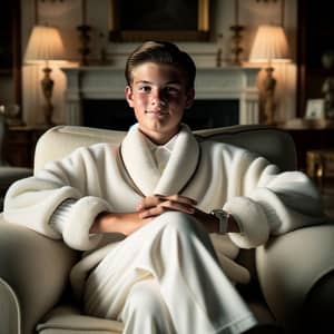 Luxurious Diaper-Wearing Teen Exhibiting Self-Confidence