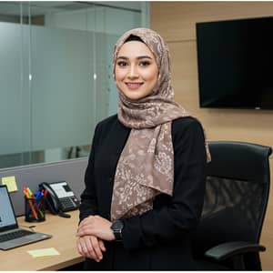 Stylish Office Portrait of a Professional Woman