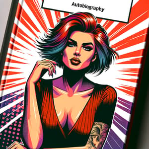 Confident and Defiant Autobiography in Vibrant Illustration Style