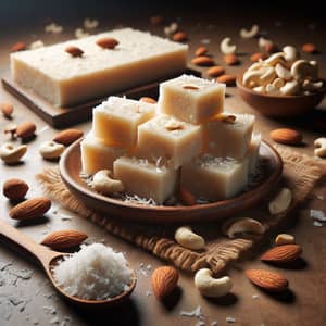 Coconut Burfi: Exquisite Indian Sweet | Product Photoshoot