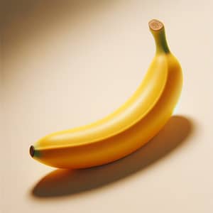 Fresh Ripe Banana with Smooth Yellow Peel