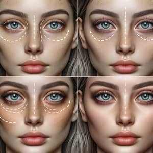 Hyperrealistic Eyelid Surgery Before and After Images