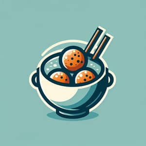 Imaginative Fishball Cup Logo Design | Logo Designers